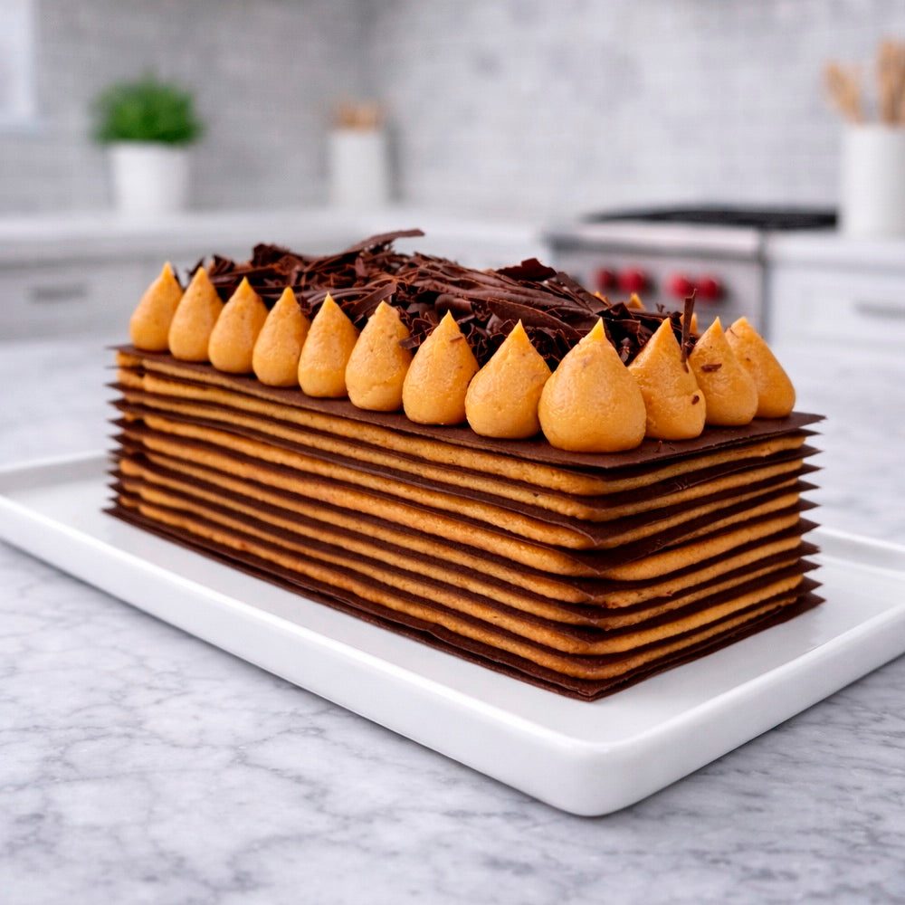 Tronco capas de chocolate